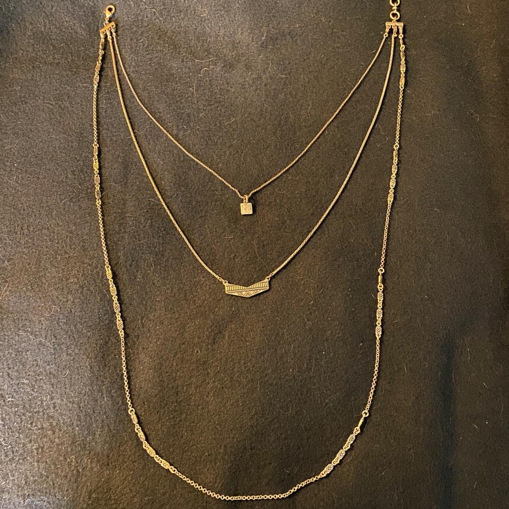 Luck Brand 3 Tier Necklace